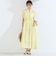 SHIPS Colors:〈手洗い可能〉コットン キュプラ ギャザー ワンピース◇