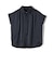〈手洗い可能〉サテン 襟 タック デザイン ブラウス
