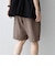 SHIPS any:〈UVカット〉FUTURE LINEN CANVAS リネンライク イージー ショーツ◆