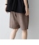 SHIPS any:〈UVカット〉FUTURE LINEN CANVAS リネンライク イージー ショーツ◆