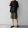 SHIPS any:〈UVカット〉FUTURE LINEN CANVAS リネンライク イージー ショーツ◆