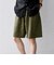 SHIPS any:〈UVカット〉FUTURE LINEN CANVAS リネンライク イージー ショーツ◆