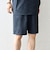 SHIPS any:〈UVカット〉FUTURE LINEN CANVAS リネンライク イージー ショーツ◆