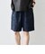 SHIPS any:〈UVカット〉FUTURE LINEN CANVAS リネンライク イージー ショーツ◆
