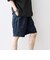 SHIPS any:〈UVカット〉FUTURE LINEN CANVAS リネンライク イージー ショーツ◆