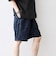 SHIPS any:〈UVカット〉FUTURE LINEN CANVAS リネンライク イージー ショーツ◆