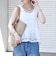 《予約》SHIPS any:〈手洗い可能〉コットン レース ヘム キャミソール