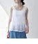 《予約》SHIPS any:〈手洗い可能〉コットン レース ヘム キャミソール