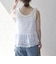 《予約》SHIPS any:〈手洗い可能〉コットン レース ヘム キャミソール