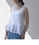 《予約》SHIPS any:〈手洗い可能〉コットン レース ヘム キャミソール