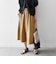 《予約》SHIPS any:〈洗濯機可能〉カラミ  ハーフ ギャザー パンツ