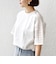 《一部追加予約》【WEB限定】〈手洗い可能〉レース コンビ ショート スリーブ カットソー