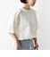 《一部追加予約》【WEB限定】〈手洗い可能〉レース コンビ ショート スリーブ カットソー