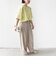 《一部追加予約》【WEB限定】〈手洗い可能〉レース コンビ ショート スリーブ カットソー