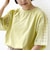 《一部追加予約》【WEB限定】〈手洗い可能〉レース コンビ ショート スリーブ カットソー