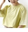 《一部追加予約》【WEB限定】〈手洗い可能〉レース コンビ ショート スリーブ カットソー