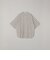 SHIPS any:〈洗濯機可能〉コットン/リネン ストライプ バンド スキッパー ハーフスリーブ シャツ 26SS◆