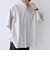 SHIPS any:〈洗濯機可能〉コットン/リネン ストライプ バンド スキッパー ハーフスリーブ シャツ 26SS◆
