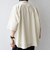 SHIPS any:〈洗濯機可能〉コットン/リネン ストライプ バンド スキッパー ハーフスリーブ シャツ 26SS◆