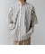 SHIPS any:〈洗濯機可能〉コットン/リネン ストライプ バンド スキッパー ハーフスリーブ シャツ 26SS◆