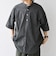 SHIPS any:〈洗濯機可能〉コットン/リネン ストライプ バンド スキッパー ハーフスリーブ シャツ 26SS◆