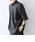 SHIPS any:〈洗濯機可能〉コットン/リネン ストライプ バンド スキッパー ハーフスリーブ シャツ 26SS◆