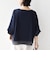 〈洗濯機可能〉袖 ツイスト デザイン シアー ドッキング TEE