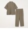 SHIPS any:〈接触冷感/ストレッチ〉360° THE CIRCLE STRETCH リネン ミックス ポロシャツ(セットアップ対応)◆