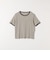 Healthknit:〈洗濯機可能〉リブ ボーダー TEE