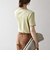Healthknit:〈洗濯機可能〉リブ ボーダー TEE