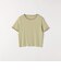 Healthknit:〈洗濯機可能〉リブ ボーダー TEE