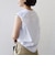 《予約》〈洗濯機可能〉メルティ コットン プリント ロゴ フレンチスリーブ TEE