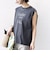 《予約》〈洗濯機可能〉メルティ コットン プリント ロゴ フレンチスリーブ TEE