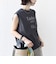 《予約》〈洗濯機可能〉メルティ コットン プリント ロゴ フレンチスリーブ TEE