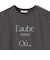 《予約》〈洗濯機可能〉メルティ コットン プリント ロゴ フレンチスリーブ TEE