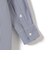 SHIPS Primary Navy Label:綿 ナイロン ストライプ ロング シャツ
