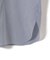 SHIPS Primary Navy Label:綿 ナイロン ストライプ ロング シャツ