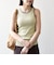 Healthknit:〈洗濯機可能〉カップ付き リブ ボーダー タンクトップ
