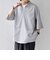 SHIPS any:〈洗濯機可能〉ボイル スキッパー ハーフスリーブ プルオーバー シャツ◆