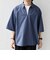 SHIPS any:〈洗濯機可能〉ボイル スキッパー ハーフスリーブ プルオーバー シャツ◆