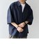 SHIPS any:〈洗濯機可能〉ボイル スキッパー ハーフスリーブ プルオーバー シャツ◆