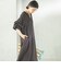 《予約》TICCA:〈手洗い可能〉リネン ツイスト スリーブ ワンピース