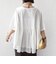 《予約》【WEB限定】〈手洗い可能〉ランダム ギャザー ドッキング TEE