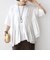 《予約》【WEB限定】〈手洗い可能〉ランダム ギャザー ドッキング TEE