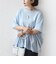 《予約》【WEB限定】〈手洗い可能〉ランダム ギャザー ドッキング TEE