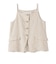 《予約》TICCA:〈手洗い可能〉リネン キャミソール ベスト