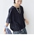 〈接触冷感 / 手洗い可能〉裾 バルーン シアー ドッキング プルオーバー