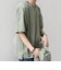 【WEB限定】SHIPS any:〈吸水速乾/UVカット〉3点セットアップ  Tシャツ＆カーディガン＆パンツ◆