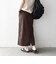 《予約》SHIPS any:〈多機能/洗濯機可能〉シェルテック ポケット ストレート スカート