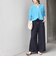 《予約》SHIPS Colors:〈手洗い可能〉ナイロンレーヨン ストライプ イージーパンツ◆
